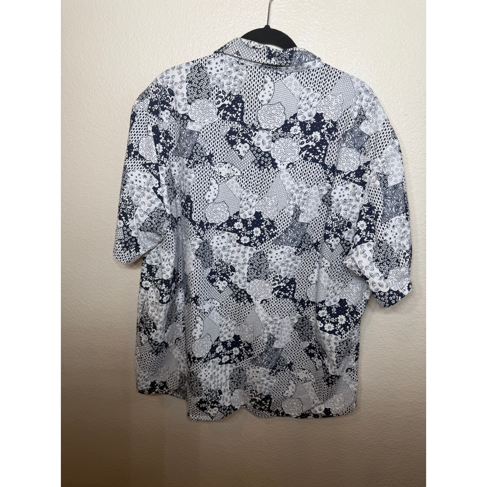 Atlanl Men's Patchwork Print Button-Up Shirt 2xl Cotton — image 2 of 4
